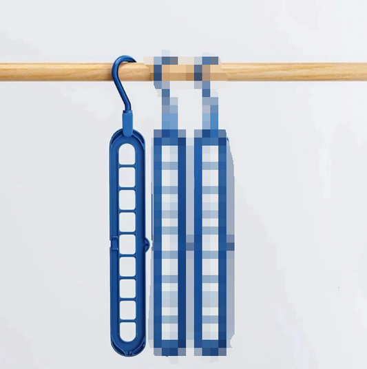 Multi-functional nine-hole clothes drying rack