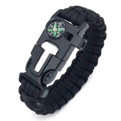 Multi-functional outdoor umbrella rope bracelet