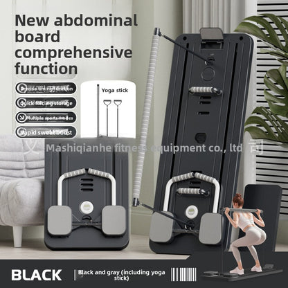 Multi-functional pole-mounted Pilates mat