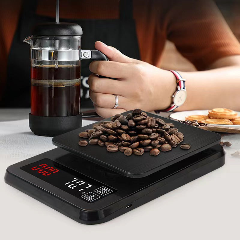 Multi-functional pour-over timer coffee scale