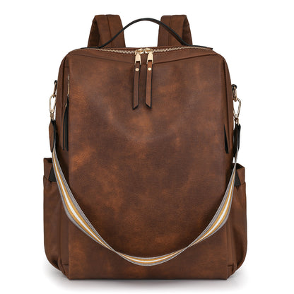 Multi-functional PU Leather Women Backpack