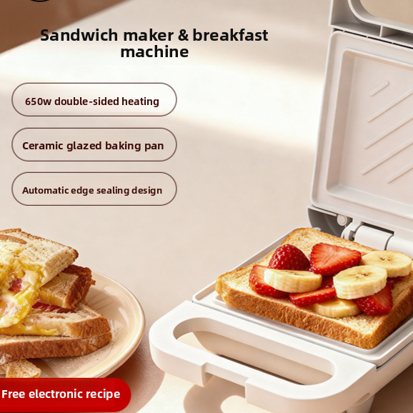 Multi-Functional Sandwich Toaster Breakfast Maker