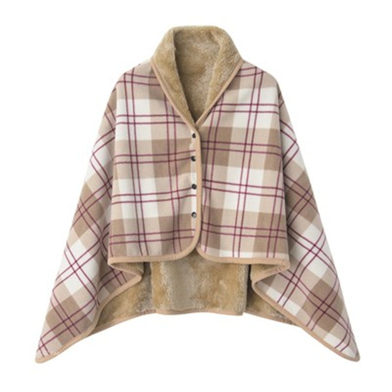 Multi-functional shawl blanket office blanket