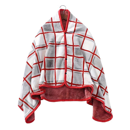 Multi-functional shawl blanket office blanket