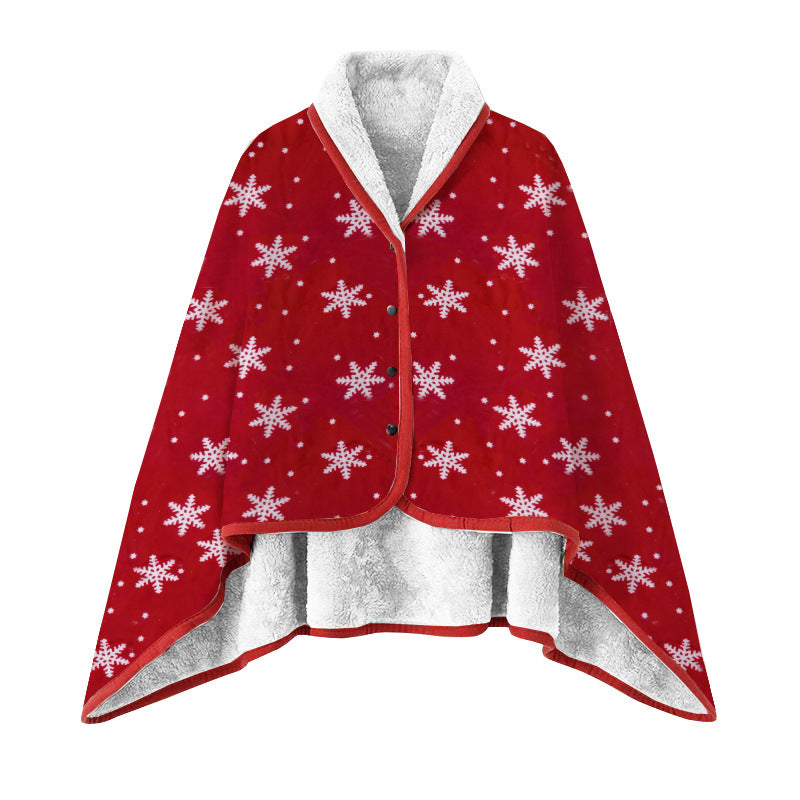 Multi-functional shawl blanket office blanket