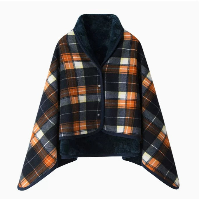 Multi-functional shawl blanket office blanket