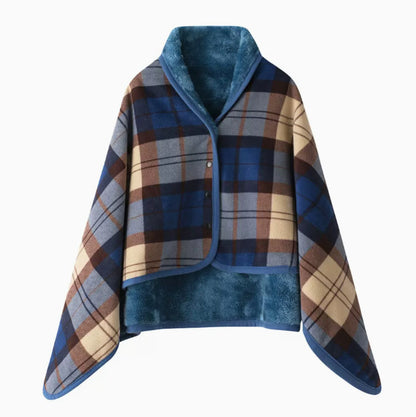 Multi-functional shawl blanket office blanket