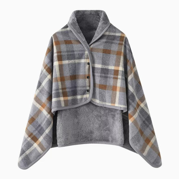 Multi-functional shawl blanket office blanket