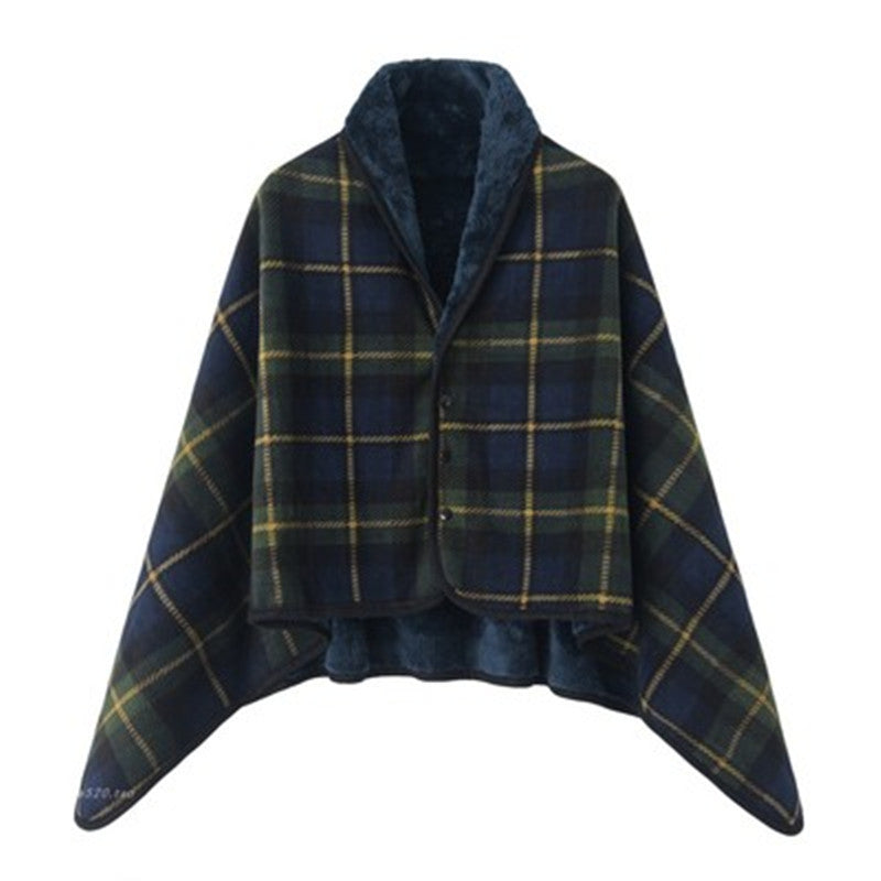 Multi-functional shawl blanket office blanket