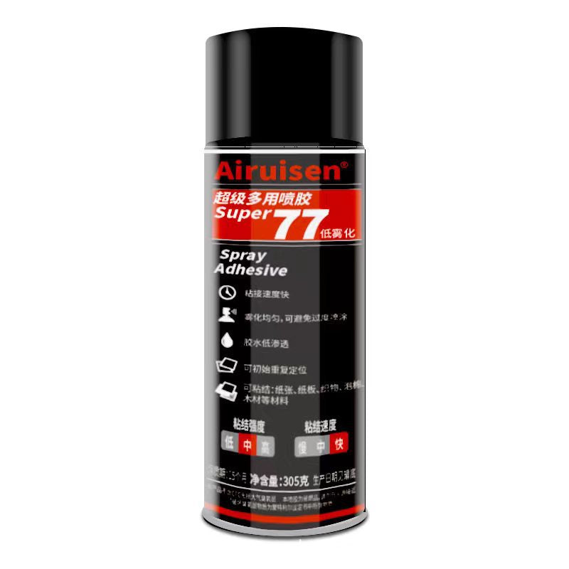 Multi-functional spray adhesive
