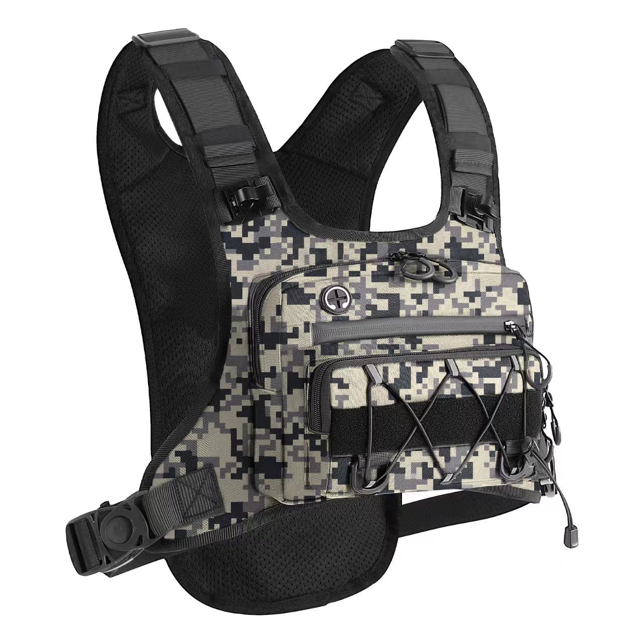 Multi-Functional Tactical Chest Bag with Hydration Pack
