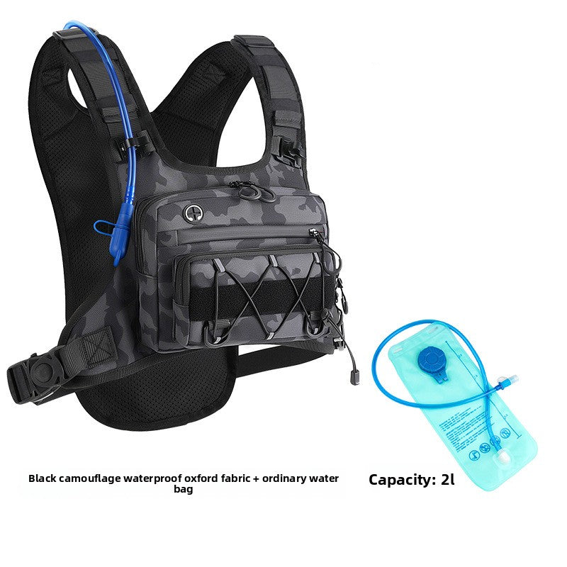 Multi-Functional Tactical Chest Bag with Hydration Pack