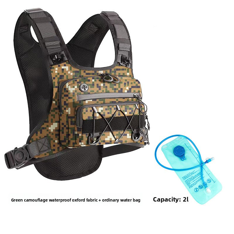 Multi-Functional Tactical Chest Bag with Hydration Pack