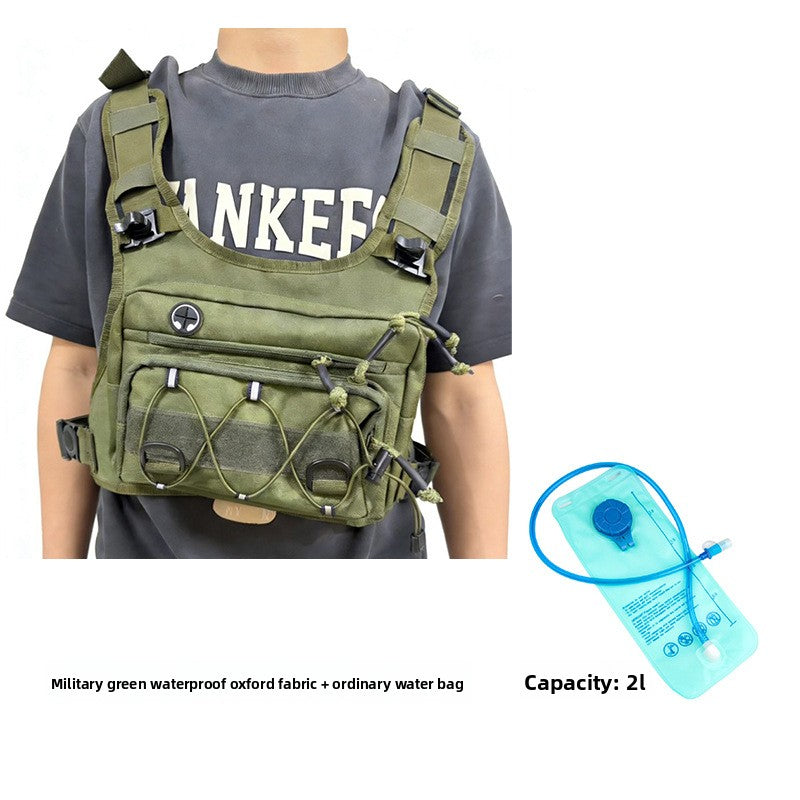 Multi-Functional Tactical Chest Bag with Hydration Pack