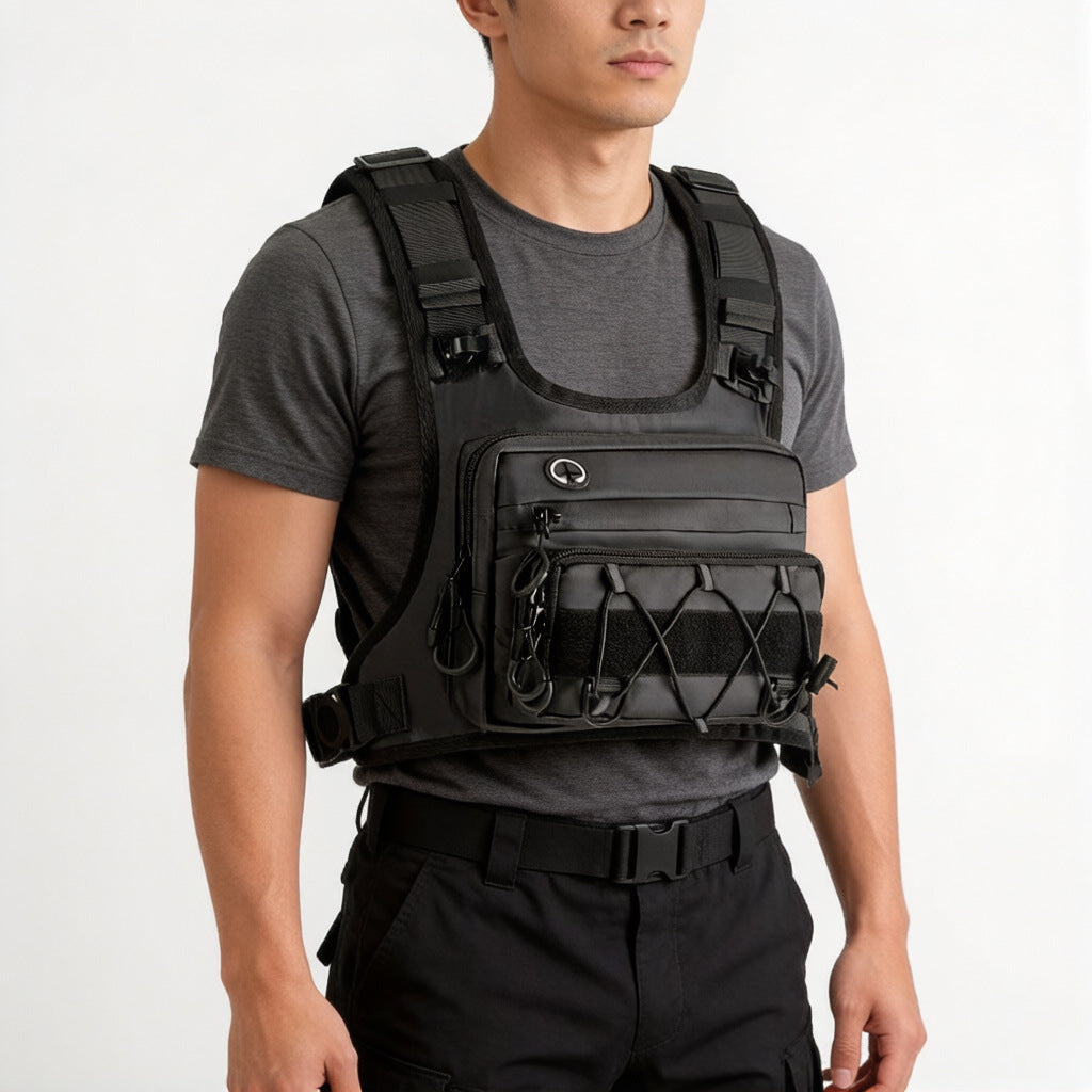Multi-Functional Tactical Chest Bag with Hydration Pack