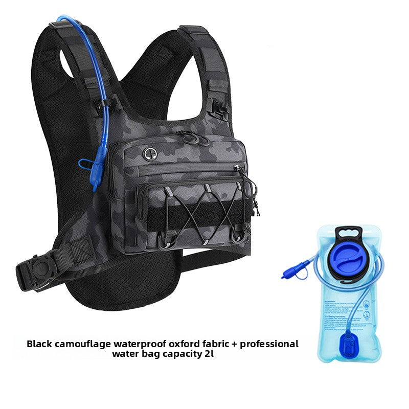 Multi-Functional Tactical Chest Bag with Hydration Pack