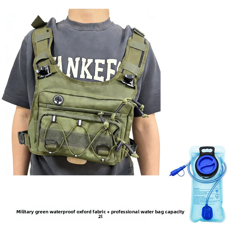 Multi-Functional Tactical Chest Bag with Hydration Pack