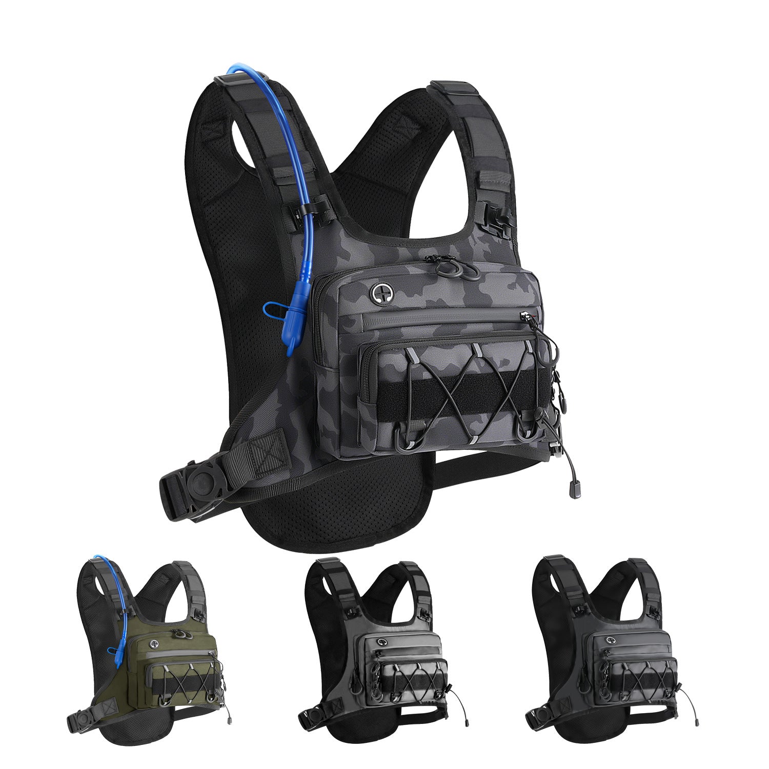Multi-Functional Tactical Hydration Chest Pack