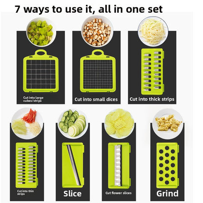 Multi-functional vegetable cutter