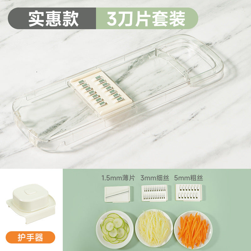Multi-functional vegetable cutting artifact potato shreds grater