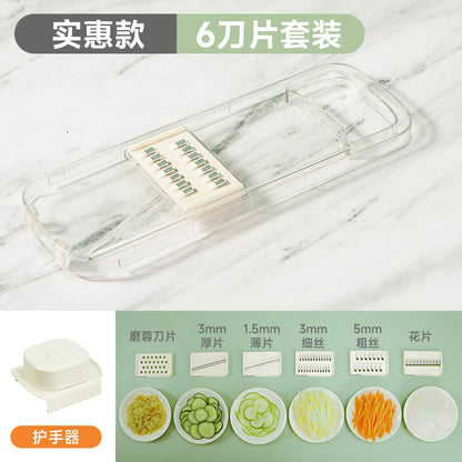Multi-functional vegetable cutting artifact potato shreds grater