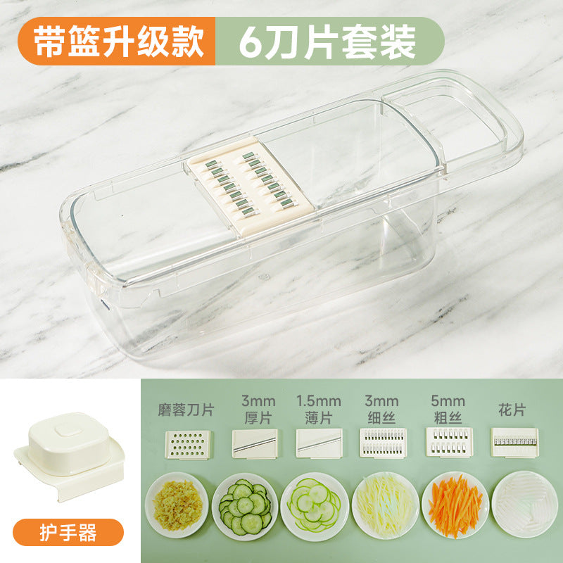 Multi-functional vegetable cutting artifact potato shreds grater