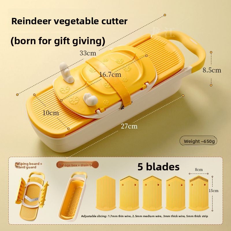 Multi-Functional Vegetable Slicer Shredder Grater