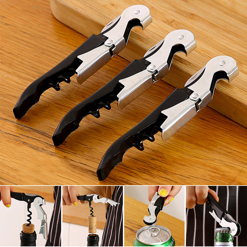Multi-functional wine opener