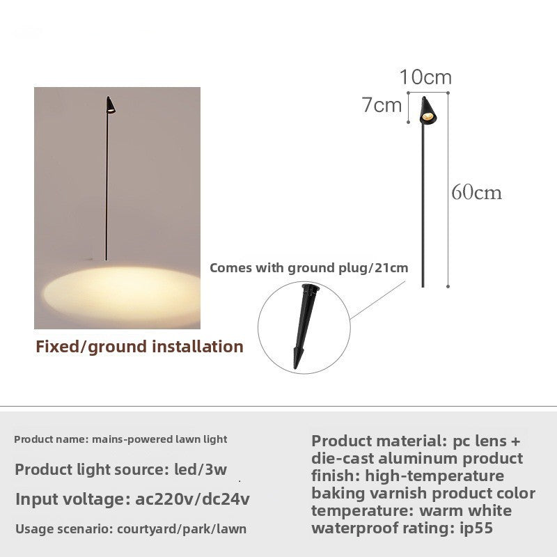 Multi-Head Branch Outdoor Lawn Light