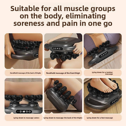 Multi-Head Fascia Gun Massager Instrument