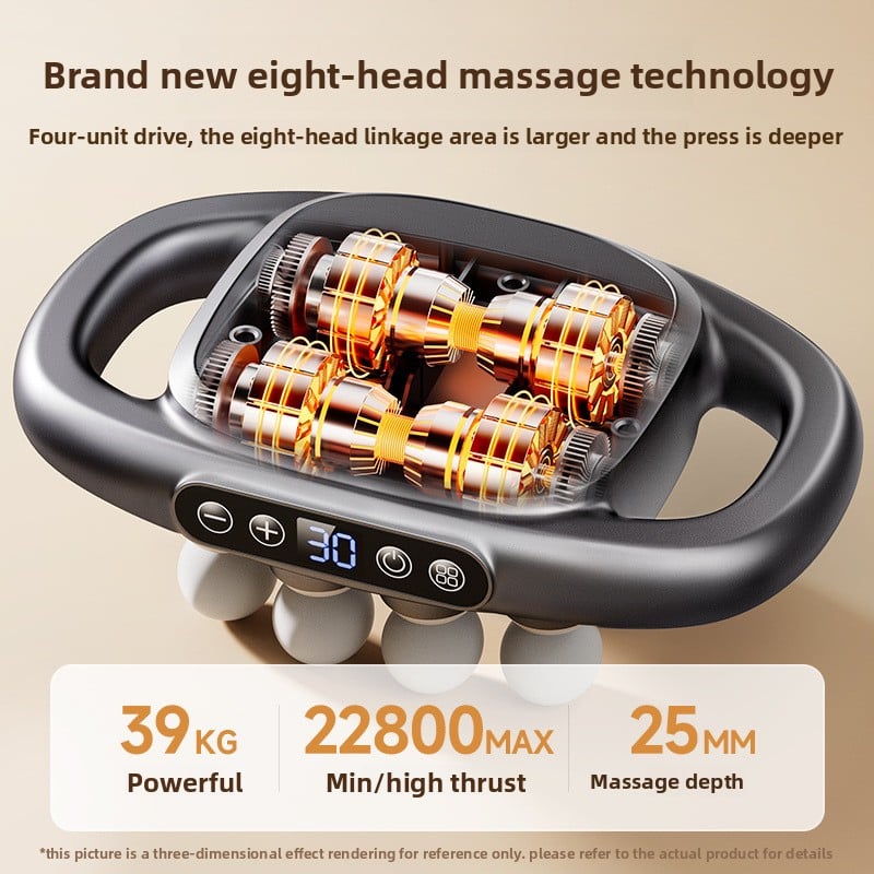 Multi-head muscle relaxation massage gun