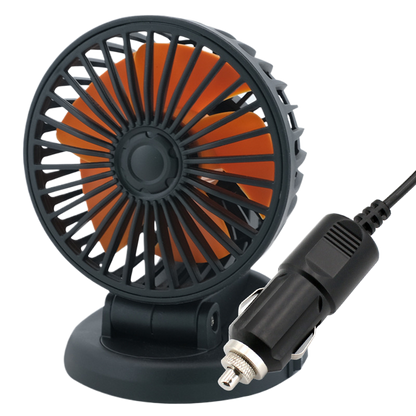 Multi-Head USB Car Fan with Dual Voltage Support