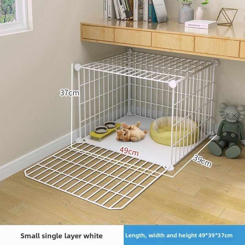 Multi-Layer Cat Cage with Toilet and Rest Area