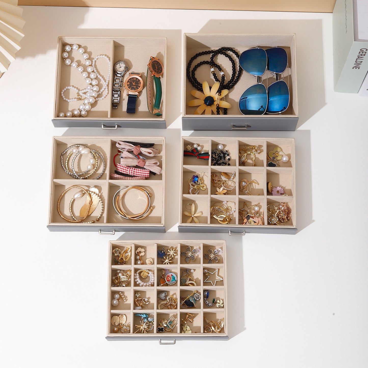 Multi-Layer Dust-Proof Jewelry Organizer Box