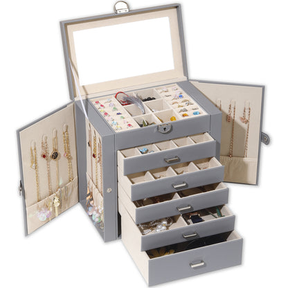 Multi-Layer Dust-Proof Jewelry Organizer Box