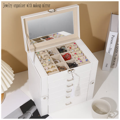 Multi-Layer Dust-Proof Jewelry Organizer Box
