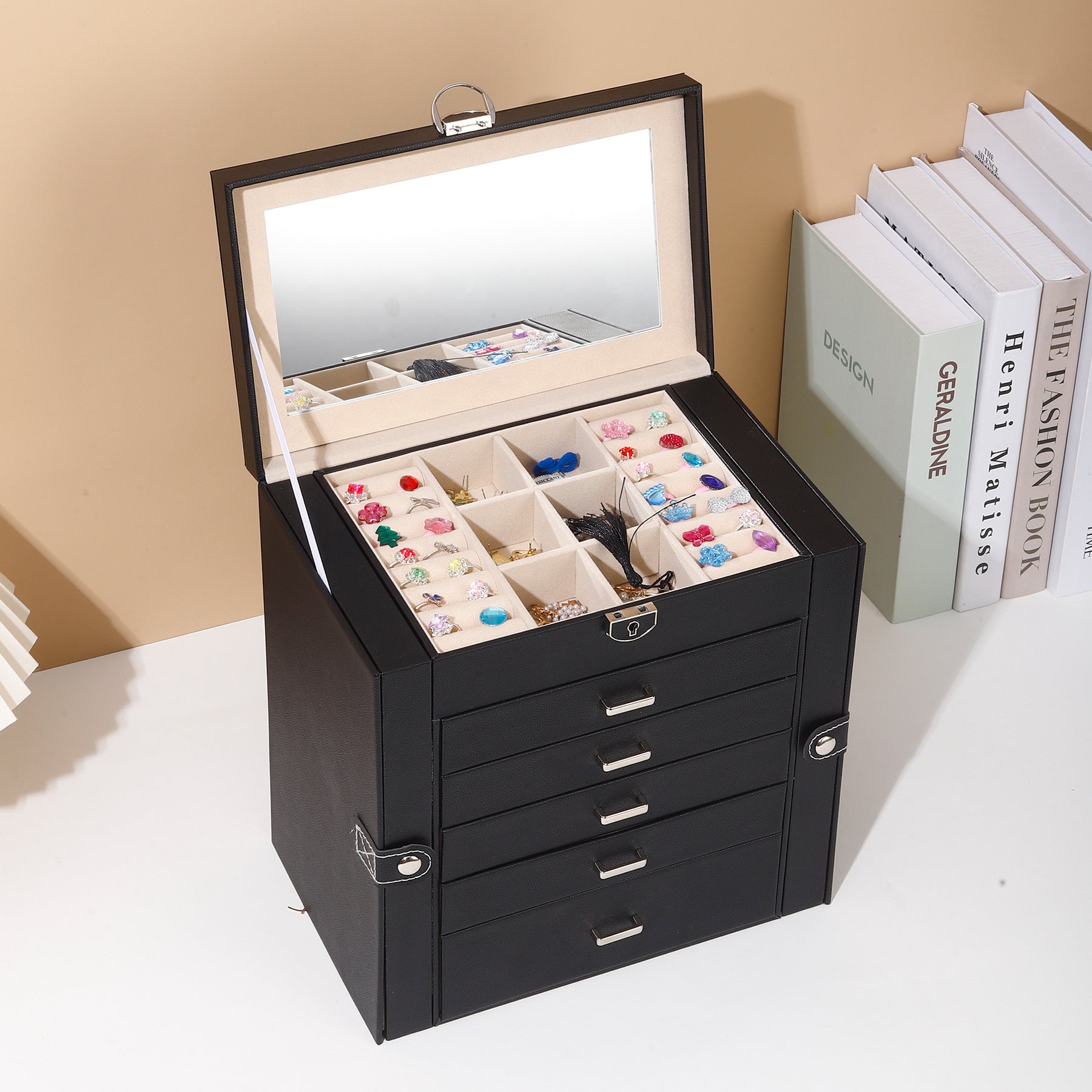 Multi-Layer Dust-Proof Jewelry Organizer Box