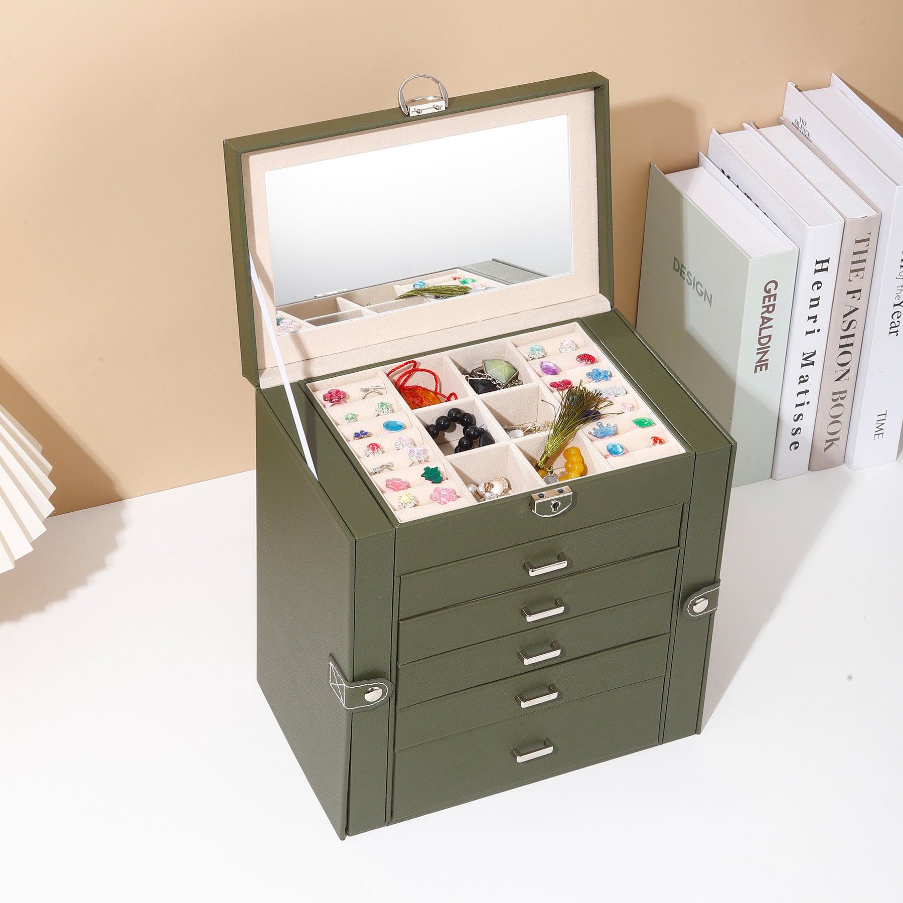 Multi-Layer Dust-Proof Jewelry Organizer Box