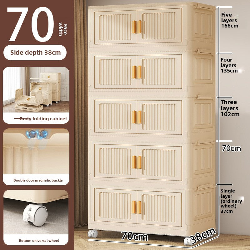 Multi-layer Foldable Storage Cabinet