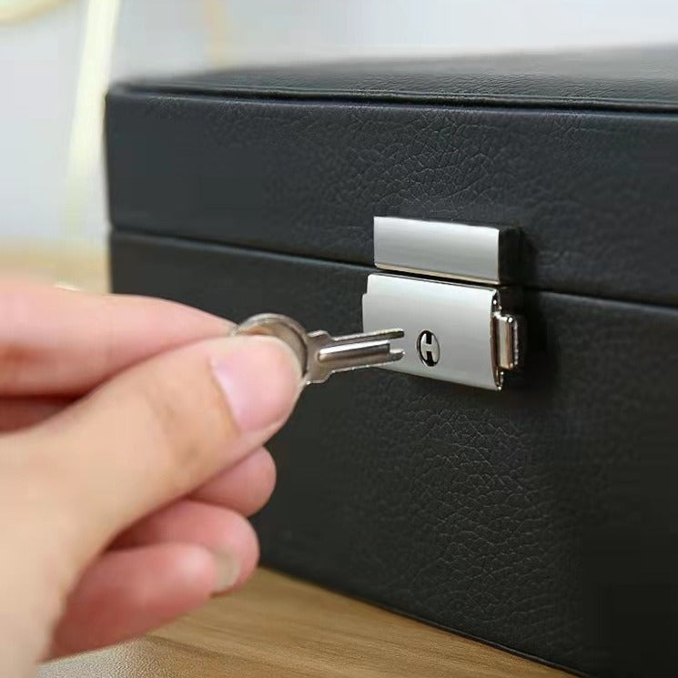 Multi-Layer Jewelry Storage Box with PU Leather