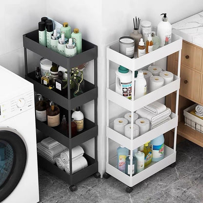 Multi-layer movable storage rack