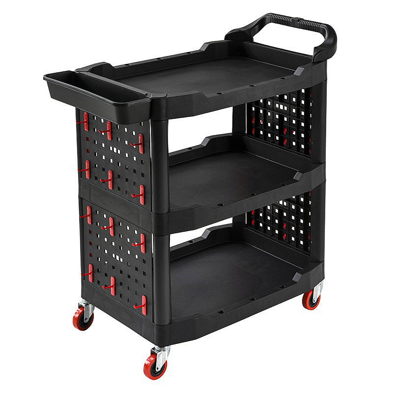 Multi-Layer Plastic Tool Trolley for Car Wash