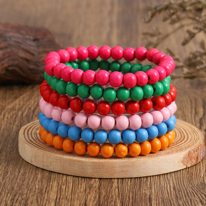 Multi-Layer Retro Beaded Feather Bracelet