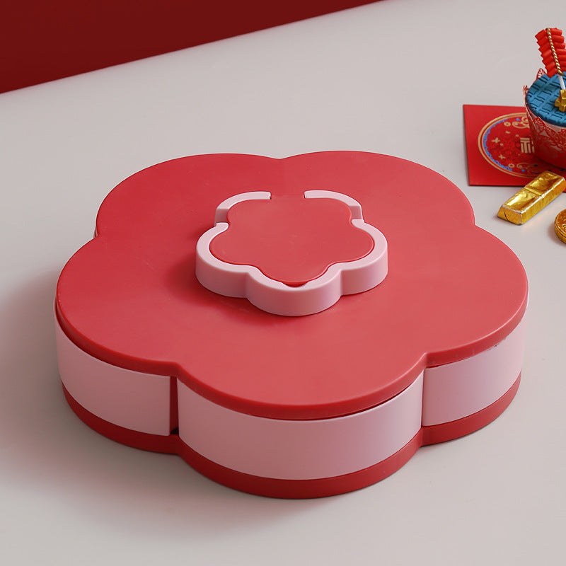 Multi-layer Rotating Compartment Fruit Plate