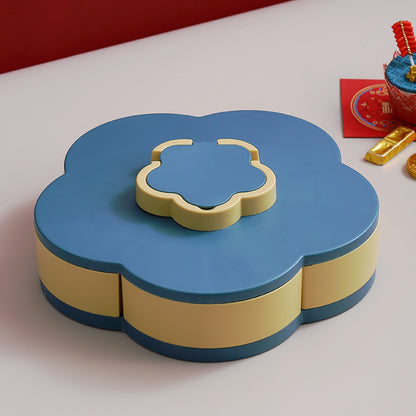 Multi-layer Rotating Compartment Fruit Plate
