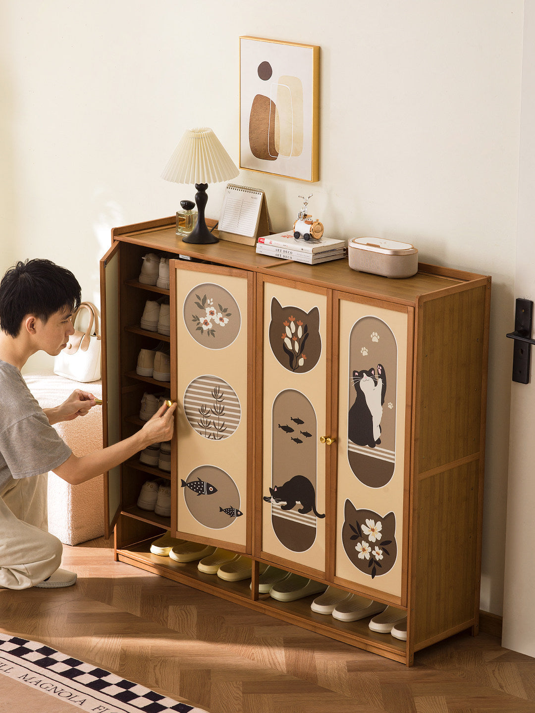Multi Layer Shoe Storage Cabinet