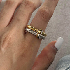 3-Layer Ring A Gold Silver