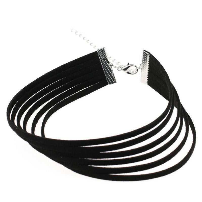 Multi-layer velvet collar chain