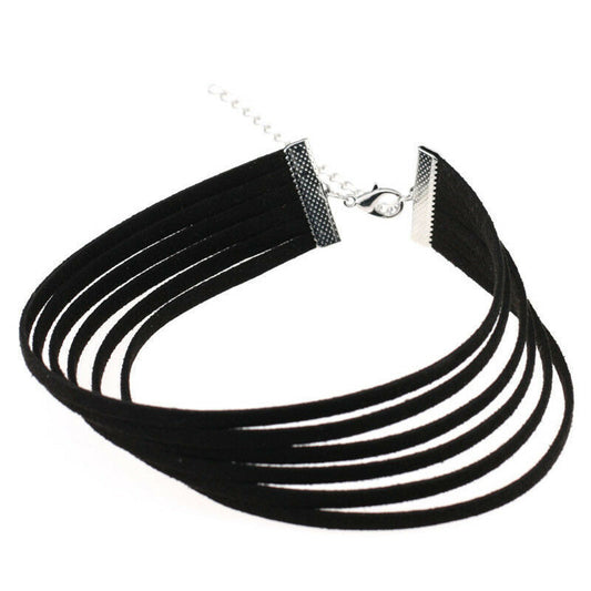 Multi-layer velvet collar chain