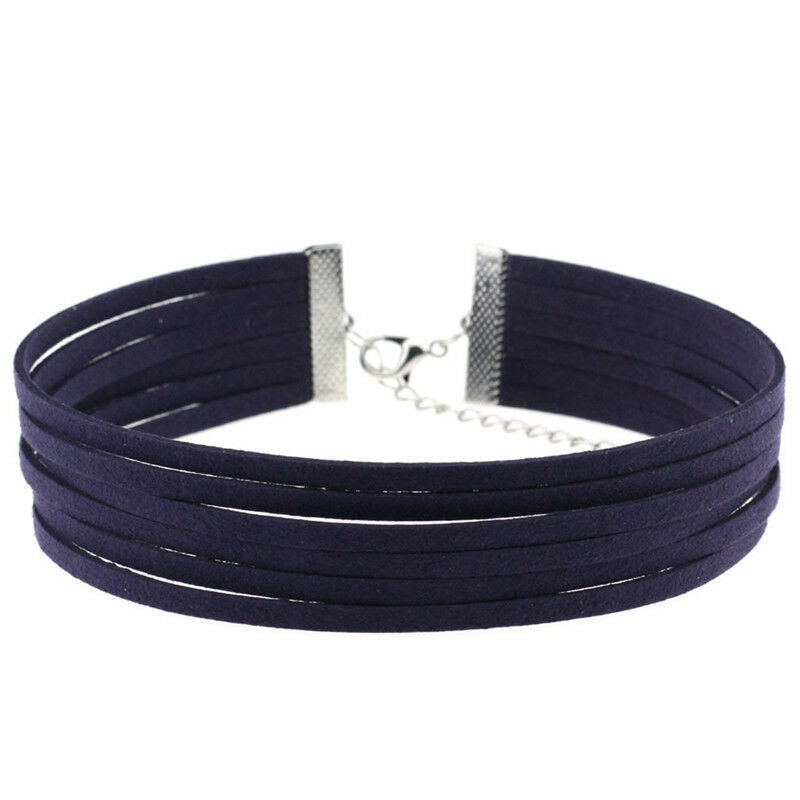 Multi-layer velvet collar chain